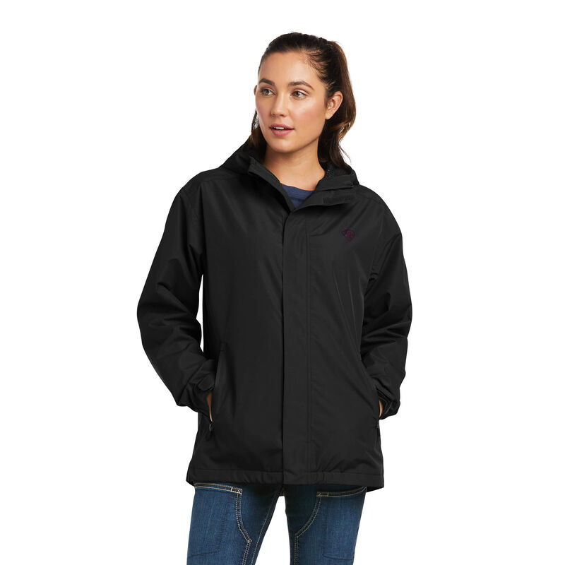 Chaqueta Ariat Rebar Stormshell Logo Waterproof Negras Mujer - Chile 409-EHUGQV